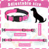 6 Pcs Reflective Dog Collar Soft Padded Breathable Nylon Pet Collar Adjustable Puppy Collar with Safety Locking Buckle for Dogs Cats Puppy Pets Ac...