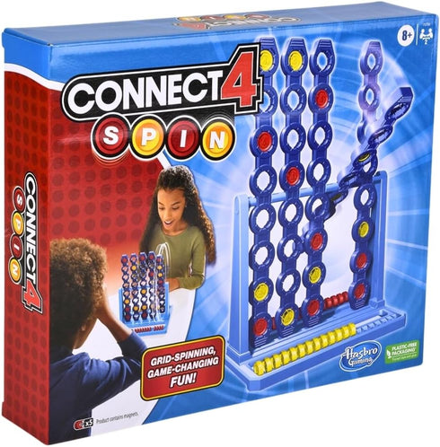 Hasbro Gaming Connect 4 Spin Game, Features Spinning Connect 4 Grid, 2 Player Board Games for Family and Kids, Strategy Board Games, Ages 8 and Up...
