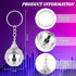 50 Pcs Mirror Disco Ball Keychain Mini 70s Disco Keychain Bulk Disco Party Favors Small Silver Disco Ball Decorations for 1970s Party Graduation S...