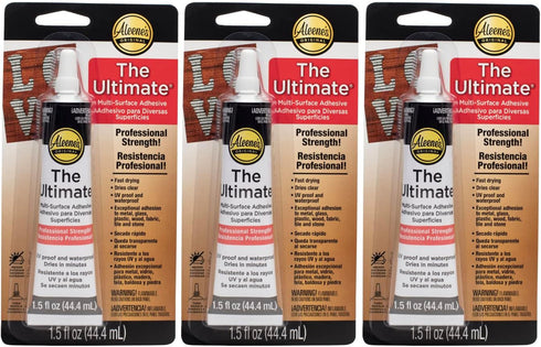 Aleene's The Ultimate Multi-Surface Adhesive, 3 Pack...