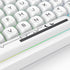 White PBT Dye Sublimation Keycaps MOA Keycaps, 145 Keys Custom Keycaps, Minimalist Keycaps Set for US Layout Cherry MX Swithes Mechanical Keyboard...