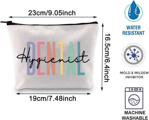 BLUPARK Dental Hygienist Makeup Bag Dental Gift Dentist Gift Dental Graduation Gift New Dental Hygienist Zipper Pouch (Dental Hygienist)...