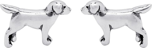Boma Jewelry Sterling Silver Labrador Retriever Dog Stud Earrings...