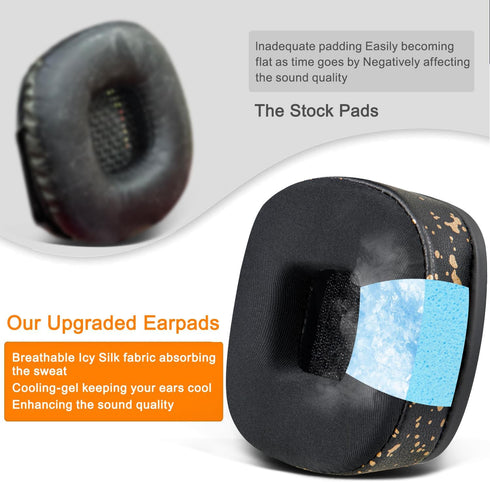 SOULWIT Cooling Gel Replacement Ear Pads Cushions for Marshall Major I/II/III/IV ANC Bluetooth Wireless/Wired Headphones, for Major 1/2/3/4 Headse...