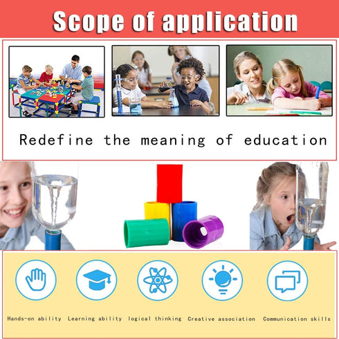 Tornado Bottle Connectors Cyclone Tube, Plastic Tornado Connector Vortex Bottle Connectors for Students Scientific Experiment and Test (5 Pcs)...