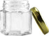 Cornucopia Brands Mini Hexagon Glass Jars (1.5oz, 48-Pack); Tiny Hex Jars w/Gold Lids for Spices, Gifts, Party Favors, DIY and More, 3-Tablespoon ...