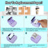 HuiJuKeJi Mini Sticker Printer Bluetooth Smart Pocket Inkless Thermal Printer with 11 Rolls Thermal Paper and Sticker for iOS&Android, Portable Re...