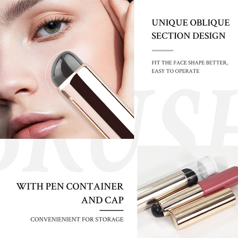 Soft Silicone Fingertips Lip Brush Concealer Brush Multi Functional Reusable Makeup Blending Brush for Lipstick Gloss Balm Mask Concealer Eyeshado...