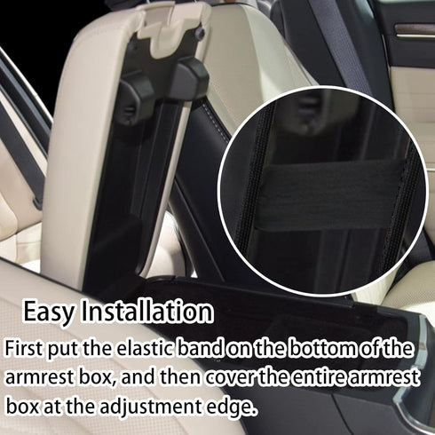 for Dodge Charger Accessories 2011-2019 2020 2021 2022 2023 2024 Chrysler 300 2011-2022 Center Console Armrest Cover Interior Anti-Scratch Leather...
