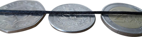 Black Nylon Braided Cord Extra Strong Multi-Use Thread 1.5mm x 175 Yards 160m Jewelry Making String Beading Shamballa Necklaces Bracelets Lift Sha...