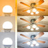 hansang Ceiling Fan Light Bulbs E12 Small Base, 60W Equivalent Light Bulb, 3000K Warm White, LED Candelabra Small Light Bulbs, A15 Round Chandelie...