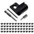48-Pack Black Stainless Steel Start Clips, Deck Start Clips, Concealed Fasteners and Deck Start Clips with Deck Screws, for 400 Sqm,with two drill...
