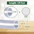 10 Feet - 1/4" ID x 3/8" OD Clear Vinyl Tubing, Translucent Plastic PVC Tubing Hose Pipe for Water Air Pump...