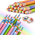 16 Pcs Pencils, HB Pencils #2, Number 2 Pencils, Rainbow Pencils with Erasers, Eco Pencil for Kids Students Gift, Office & School Supplies, Party ...
