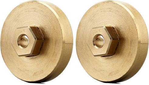 INJORA Brass Wheel Weights with 7mm Wheel Hex Hub for 1/24 RC Crawler Axial SCX24 AXI90081 Upgrades Parts,4pcs...