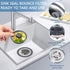 Kitchen Sink Drain Strainer, 3-in-1 304 Stainless Steel Sink Drain Stopper with Strainer Basket, Pop Up Anti-Clogging Odor Filter for 3-1/2 Inch S...
