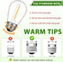 15 Pack Dimmable LED S14 Replacement Light Bulbs, Waterproof 1W Vintage Edison Bulbs for Outdoor Patio Garden String Lights, E26 Regular Medium Sc...