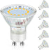 GU10 LED Light Bulb, 50 Watt Halogen Equivalent, Warm White 2700K 450LM Non-Dimmable 4W LED Replacement Recessed Track Lighting, 5-Pack...