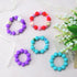 130PCS Silicone Beads for Keychain Making Kit 15mm Silicone Beads Bulk Round Rubber Beads Loose Beads for Pens DIY Necklace Bracelet Making (Straw...