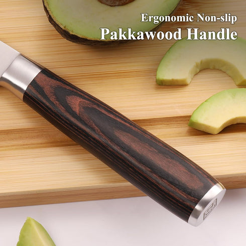 KEEMAKE Paring Knife 3.5 inch, Fruit Knife with German High Carbon Stainless Steel 1.4116 Small Knife, Pairing Knife with Pakkawood Handle Small K...