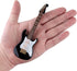 Dselvgvu Wooden Miniature Electric Guitar with Stand and Case Mini Musical Instrument Miniature Dollhouse Model Birthday Present (Electric Guitar:...