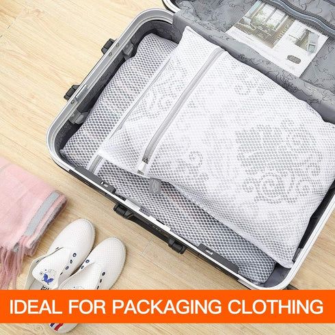 Kimmama Laundry Bags Mesh Wash Bag, Lingerie Bags for Washing Delicates, Net Washer Sack with Zipper, Dryer Pouch for Cleaning and Drying Cloths, ...