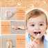 2PCS Infant-to-Toddler Training Toothbrush for 0-3 Years Old Baby Toothbrushes Cute Dinosaur Toddler Toothbrushes Baby's First Toothbrush...
