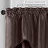 Elrene Home Fashions Colette Faux-Silk Scalloped Window Valance, 50 in x 21 in (Scalloped Valance), Chocolate...