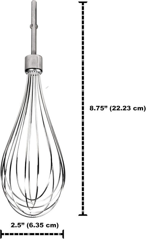 Univen Hand Mixer Stainless Steel Pro Whisk Compatible with KitchenAid KHMPW...