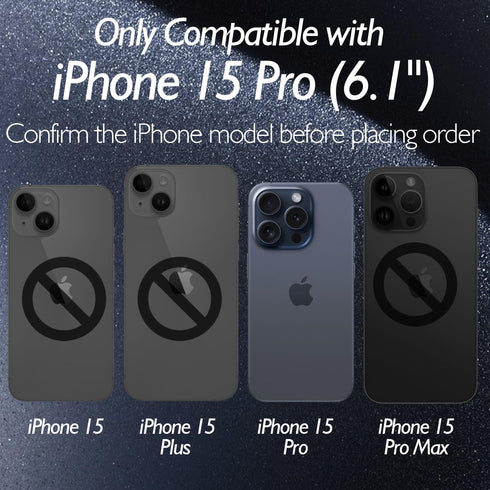 for iPhone 15 Pro Back Glass Protector(2-Pack), iPhone 15 Pro Back Screen Protector Rear Tempered Glass Screen Protector 15 Pro (6.1 inch)......