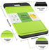 Cutting Board Plastic with Juice Grooves and One-Piece Non-Slip Silicone Handles, 14 x 9.5 x 0.4 Inch Kitchen Chopping Board, Dishwasher Safe BPA ...