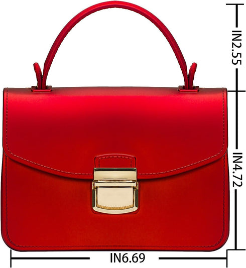 Top Handle Clutch Handbags Jelly Crossbody Bags for Women Tote Purse...