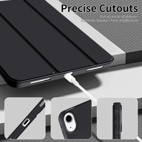 iPad 10th Generation Case, Auto Wake&Sleep iPad Cover 10th Generation Case, Slim Trifold Stand TPU Back Shell Case for iPad 10th Gen 10.9 inch, Li...