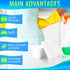 50Pcs Melamine Sponges for Cleaning - 10x6x2cm Magic Eraser Sponge Dish Sponges Kitchen Cleaning Supplies Baseboard Cleaning Tool White - Bathroom...