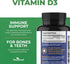 ForestLeaf Vitamin D3 5000 IU - Bone Health and Immune Support - Small Easy to Swallow Vegetable Capsules - Non-GMO Gluten Free VIT D - VIT D3 Vit...