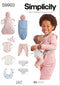 Simplicity UNDEFINED Doll Clothes Sewing Pattern Packet, Multicolor...