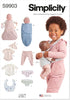 Simplicity UNDEFINED Doll Clothes Sewing Pattern Packet, Multicolor...