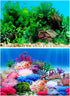 Aquarium Background, Double Sides Fish Tank Backdrop Decoration Paper Cling Decals Sticker Pictures (G, 15.8" x 32.3")...