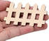 Tissting 100pcs Mini Wooden Fence Garden Wooden Crafts Lawn Fence DIY Wood Picket Wood Fence Mini Ornament for Miniature Fairy Garden Dollhouse(7....