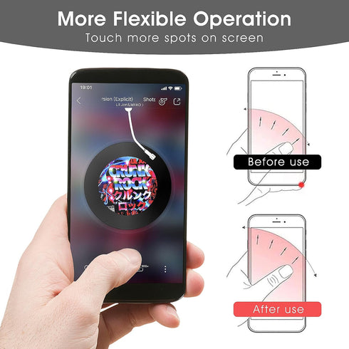 12 Pieces Phone Charm Hook, Cell Phone Finger Ring Phone Keychain Ring Adhesive Metal Phone Finger Grip Loop Stand Heart Holder for DIY Phone Case...