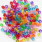 6x9mm Glitter Multicolor Pony Beads with Smooth Surface Craft for Making Bracelet, 1000pcs Beads Bulk Bag (Glitter Mixed, 6x9cm)...