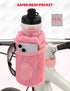 Bike Cup Holder, Water Bottle Holder Handlebar for Bike with Mesh Pockets, Universal Fabric Bicycle Water Bottle Drink Cup Cage for Cruiser Bikes,...