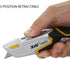 XW Auto Loading Utility Knife, 3-Position Retractable Box Cutter with 5 Pre-loaded Blades, Bonus 10 Blades Included...