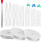 37Pcs Beading Needle Set for Jewelry Making, 30Pcs Big Eye Beading Needles with Threader, Beading Embroidery Needles with Needle Bottle and Bracel...