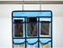 NIMES Hanging Closet Underwear Sock Jewelry Storage Over The Door Classroom Cell Phone Calculator Organizer Clear Pockets (BLUE-12 & 9 POCKETS PAC...