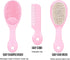 3 Piece Baby Hair Brush and Comb Set for Newborns and Toddlers (Pink)...