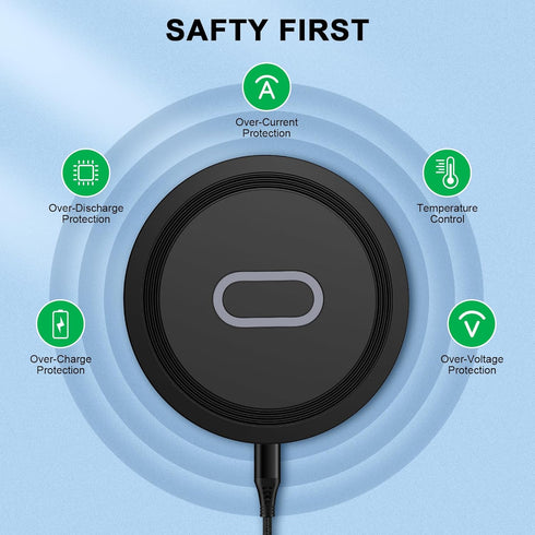 Wireless Phone Charger for Google Pixel 8a/8 Pro/8/7 Pro/7,Samsung Galaxy S24/S23 Ultra/S22/S21,Z Fold5,Wireless Charging Pad for iPhone 15 Pro Ma...
