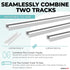 UrbanRed Self Adhesive Ceiling Curtain Track Ceiling Mount, Track for Curtains 9.8FT (3m) for Smooth Wall - No Drill, Screws, Adhesive Curtain Rod...
