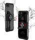 SORAKA Clear Case for iPhone SE 2022/iPhone 8/iPhone 7 with Ring Holder,Slim Fit Case Transparent Hard PC Cover iPhone SE 2020 Case with Metal Pla...