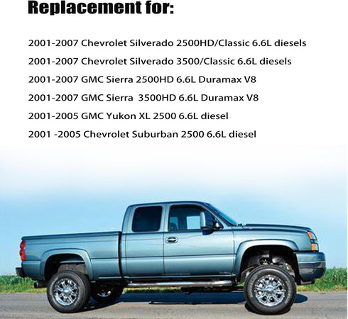 Engine Oil Dipstick Level Dip Stick Fit for 2001-2007 Chevrolet Silverado 2500HD/Classic 3500/Classic Suburban 2500 GMC Sierra 2500HD 3500HD Yukon...